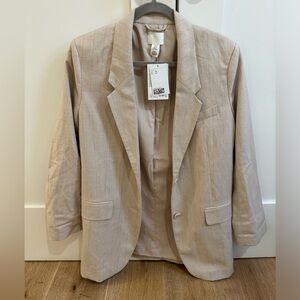 lightweight pinstripe blazer (xs)